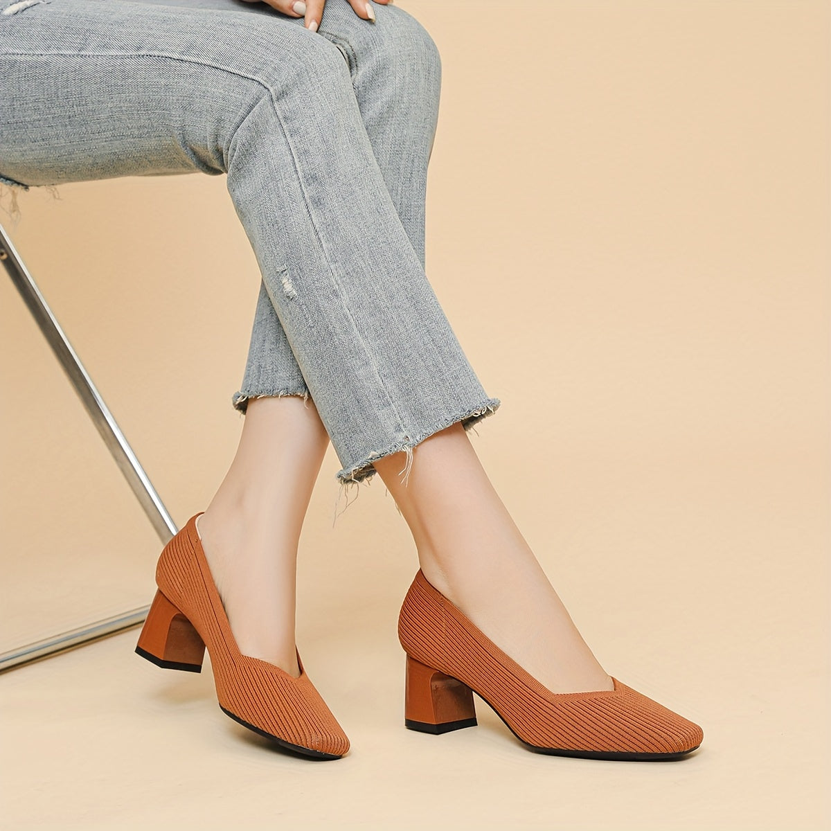 Marie™ – Comfortable Block Heel Pumps for All-Day Pain-Free Support