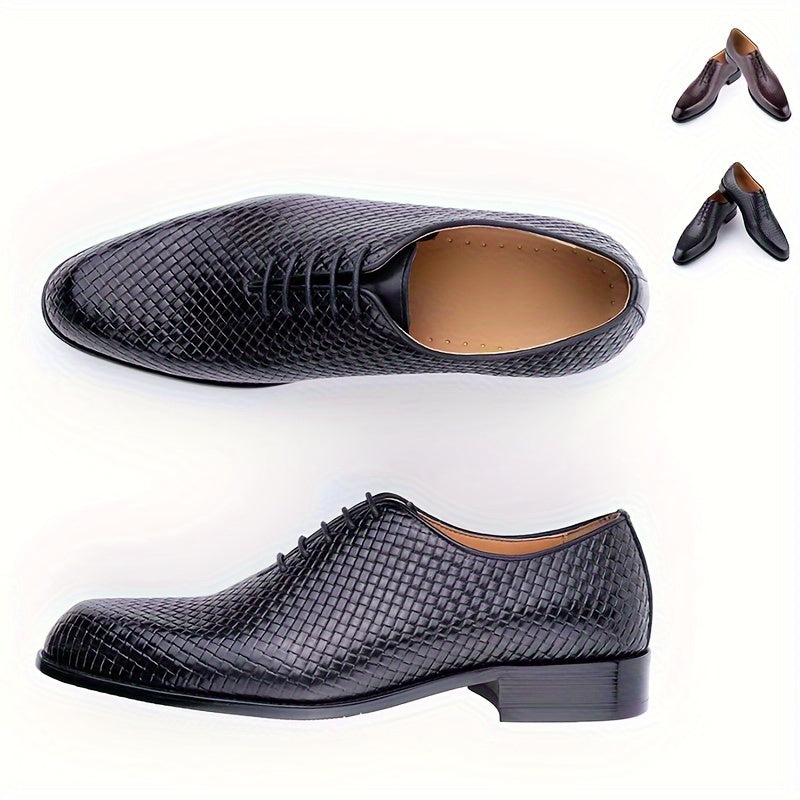 CrocElegance™ Handmade Leather Oxfords