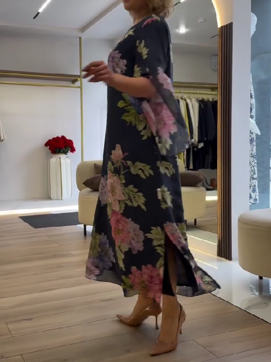 BloomLuxe™ Floral Maxi Dress