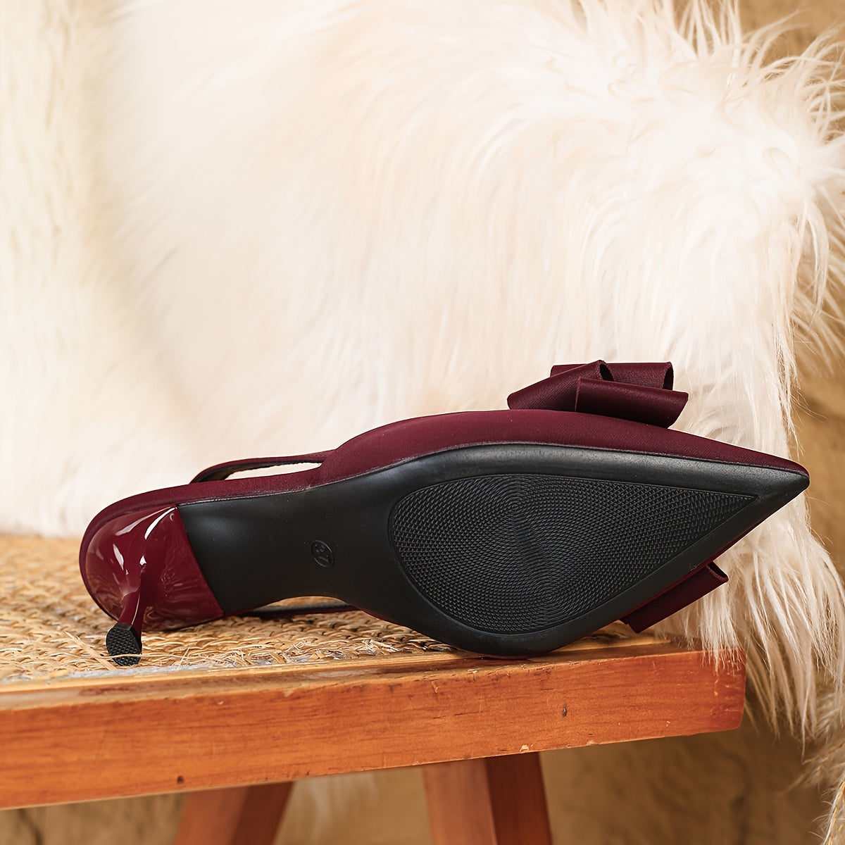 BellaBow™ Pointed-Toe Stiletto Heels