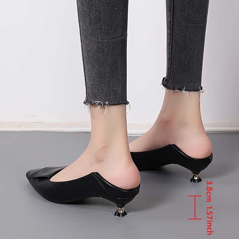 GraceBow™ Women’s Black Stiletto Heels