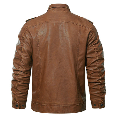 Lubomir™ | Fleece-Lined Motorcycle Leather Jacket