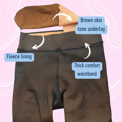 ToneFit™ Women’s Fleece-Lined Skin-Tone Tights