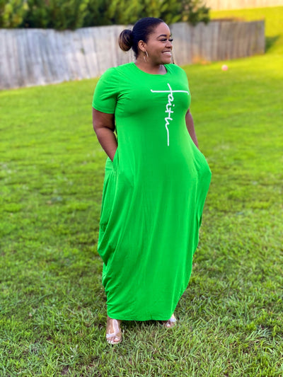 GraceLoom™ – Elegant Faith Dress