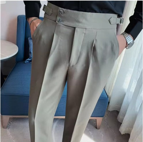 BritVogue™ | Men’s Classic Slim-Fit Business Trousers