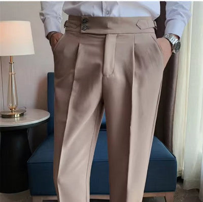 BritVogue™ | Men’s Classic Slim-Fit Business Trousers