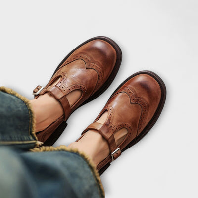 Jacqueline | Leather Mary Janes