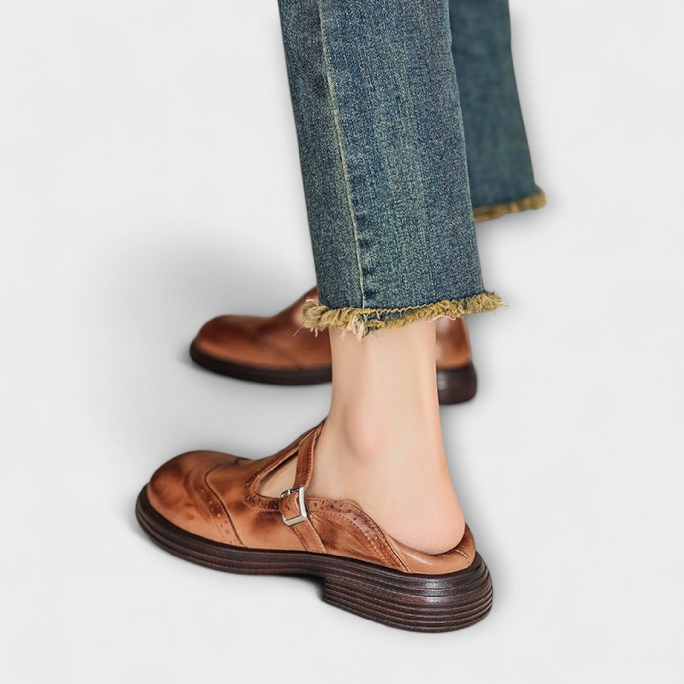 Jacqueline | Leather Mary Janes