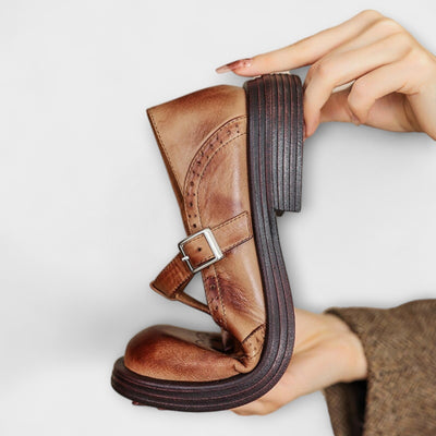 Jacqueline | Leather Mary Janes