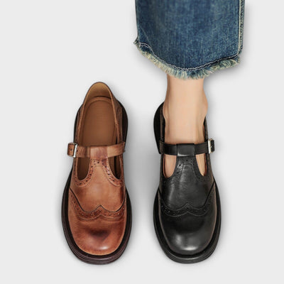 Jacqueline | Leather Mary Janes