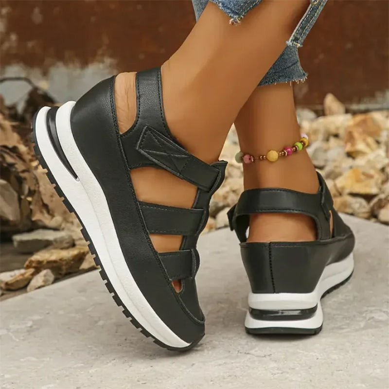 Larkin - Closed Toe Platform Orthopedic Sandals