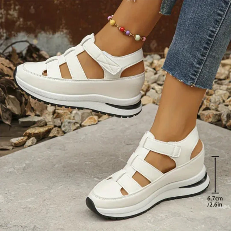 Larkin - Closed Toe Platform Orthopedic Sandals