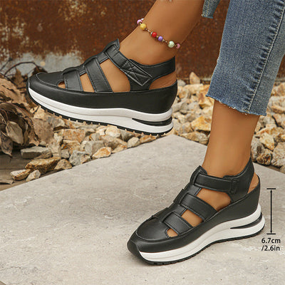 Larkin - Closed Toe Platform Orthopedic Sandals