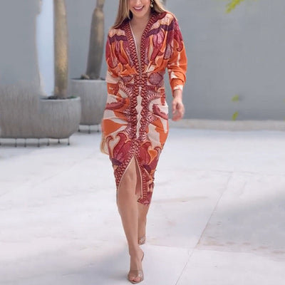 Blysse™ Luxe V-Neck Silhouette Dress