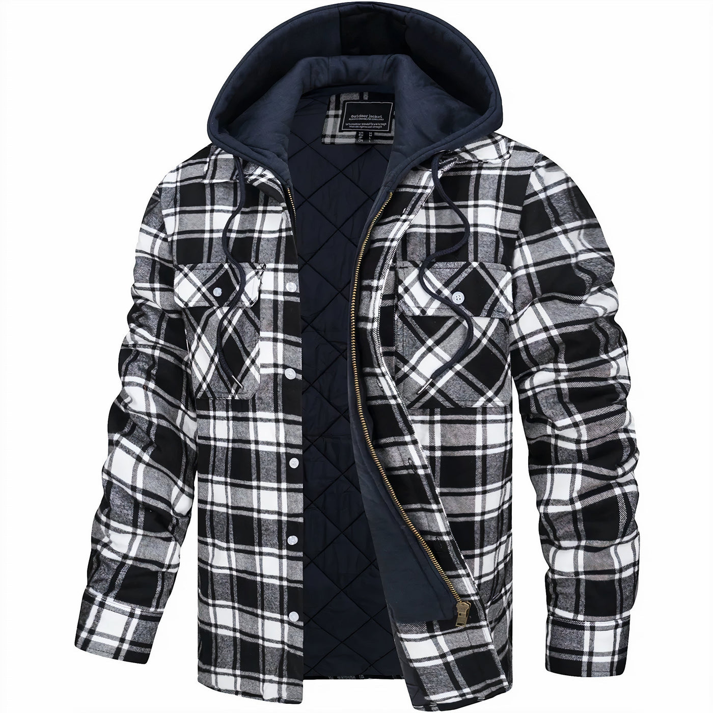 Tibor – Quilted Hoodie for Men